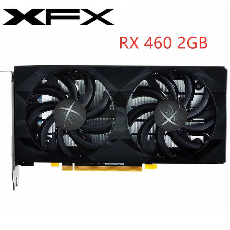Видеокарта XFX RX460 2 Гб 400 бит GDDR5, графические карты для AMD RX 460 серии, VGA карты RX 560 470 570, б/у