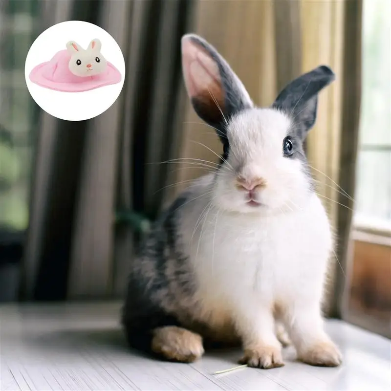 

3PCS Lovely Rabbit Clothes Ornament Small Backpack Small Hat Accessory(3 Styles)