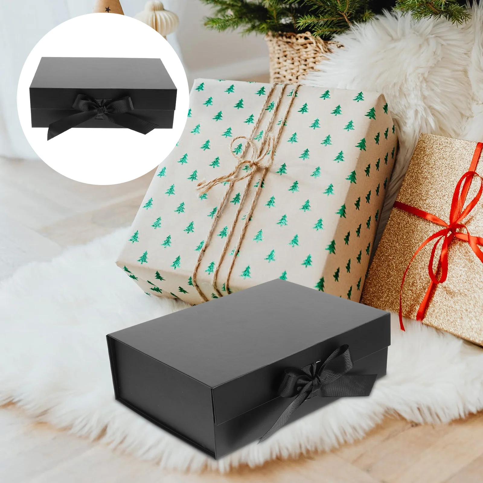 

1Pc Magnetic Gift Packaging Box Portable Flip-open Candy Case DIY Gift Container