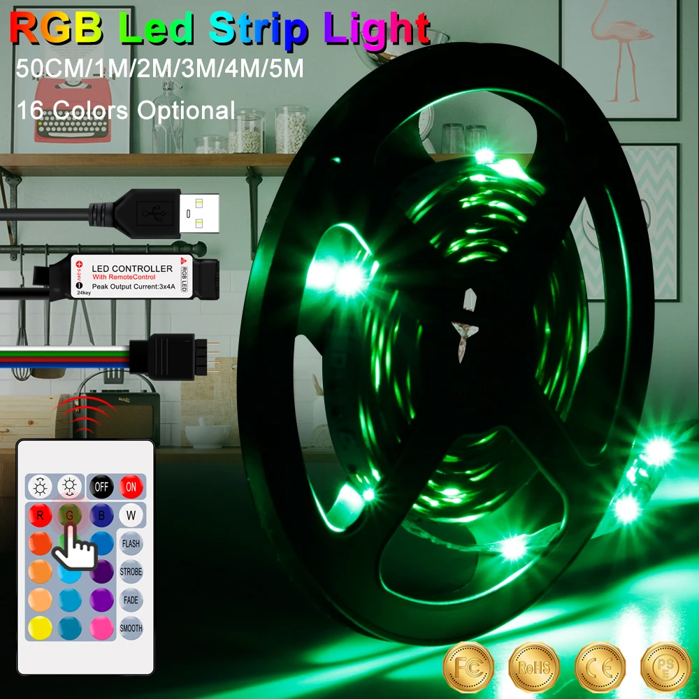 RGB светильник лента SMD 2835 неоновое освещение водонепроницаемая 5 в постоянного