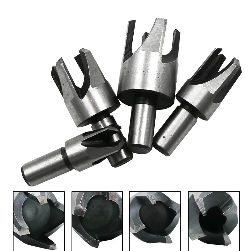 4 шт. вилка Фрезерное сверло набор электроинструментов 1/4 &quot3/8" 1/2 &quot5/8"