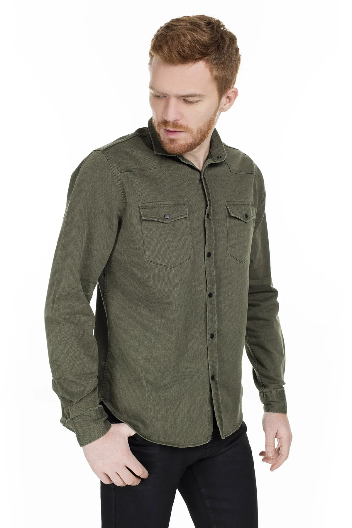 Buratti Male Shirt High Quality Long Sleeve Business Casual Men's Cotton Dress Shirts 5020 H928WESTERN | Мужская одежда