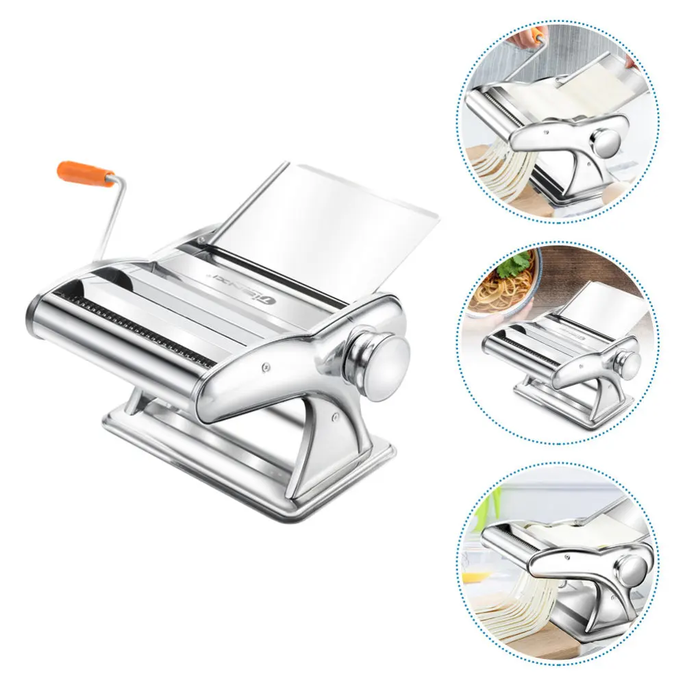 

Manual Noodle Makers Noodle Press Machine Dumpling Wrapper Maker (Silver)