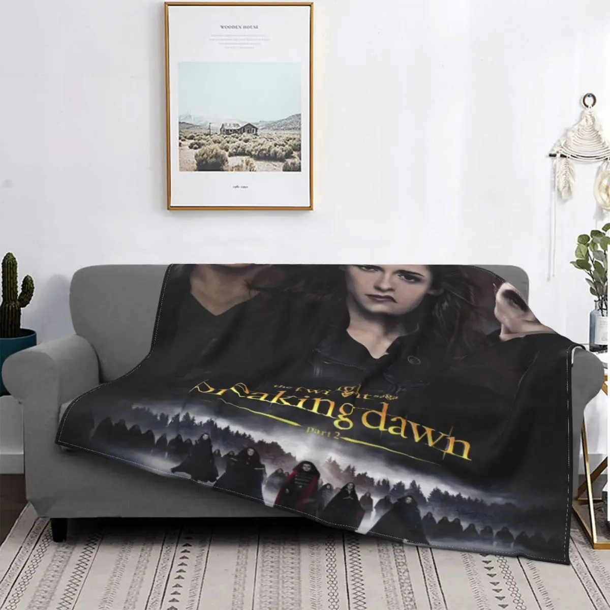 Одеяло из фильма Сумерки рассвета Сага зимнее теплое покрывало плюшевое ультра