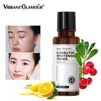 vibrant glamour arbutin whitening toner brighting and moisturizing essence reduce dullness spot acne marks facial skin care100ml