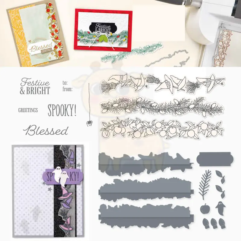 

Holiday Decoration Dies Stamps And Die New Arrival 2021 Scrapbook Diary Decoration Stencil Embossing Template Diy Greeting Card