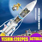 Yeshin 203307, креативные игрушки, модель Ракетного Запуска 5 марта, строительные блоки, кирпичи, забавные детские строительные блоки