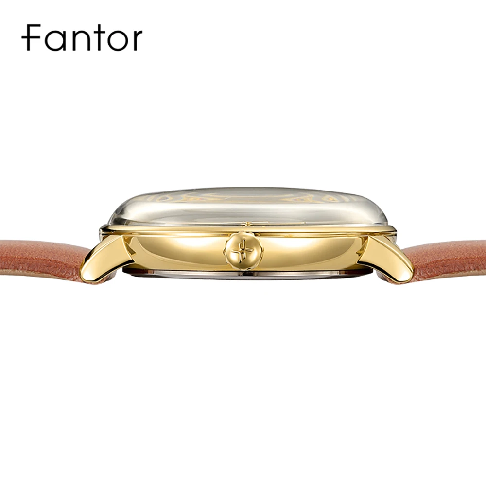 Fantor Роскошные брендовые элегантные женские платья Кварцевые часы с кожаным ремешком наручные часы модные женские часы браслет для женщин