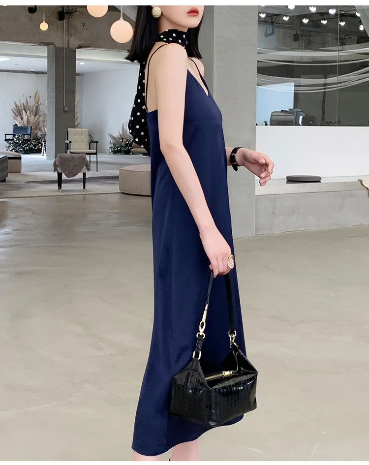 Женское вечернее платье элегантное блестящее синее в стиле Звезд для ночного