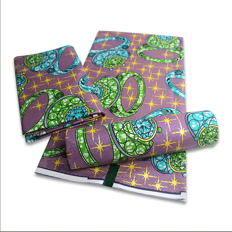 

Golden Veritable Wax Guaranteed Real Print Wax High Quality Pagne Veritable Golden Wax African Ankara Print Sewing Fabric 6yards