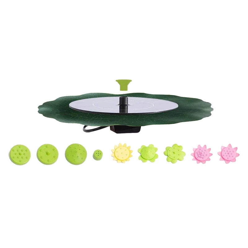 

AAAK -Solar Fountain Pump,Water Fountain Pump With10 Nozzles, Floating Water Fountain,Garden Patio Lawn Pond Decoration