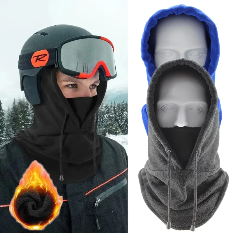 

Winter Sport Cycling Headwear Warm Full Face Cover Scarf Hat for Horse Riding Running Hiking Fishing Cycling Fleece Head Hat