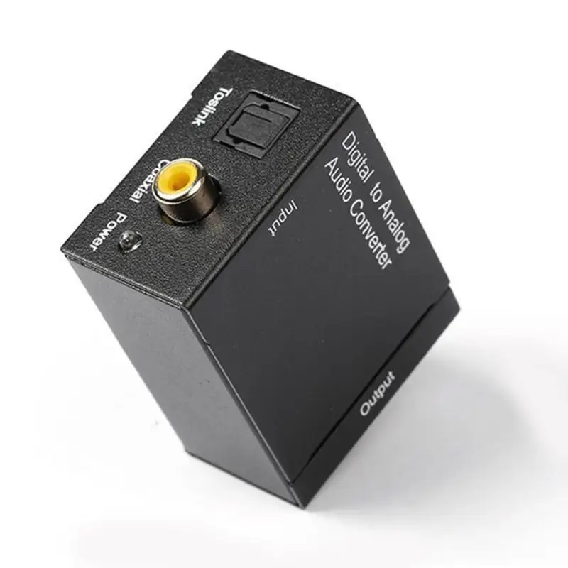 Цифровой оптический Toslink SPDIF коаксиальный декодер в аналоговый двойной чип