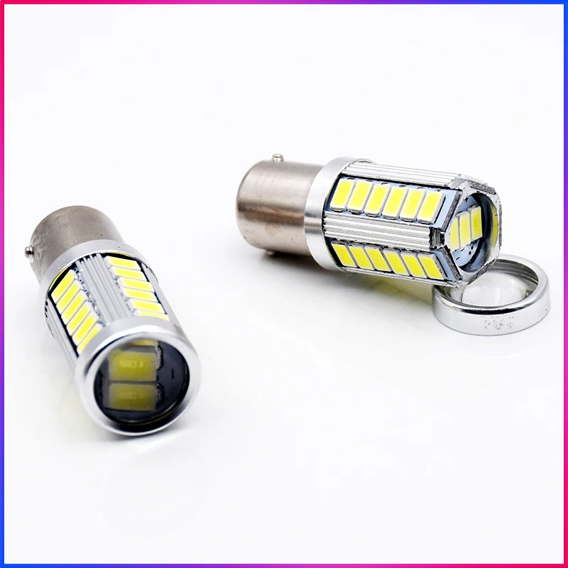 

ShinMan 33LED S25 1156 BAU15S/ BA15S PY21W/P21W 5630 chip CAR LED Front Rear Turn Signals light Rear Reverse lights