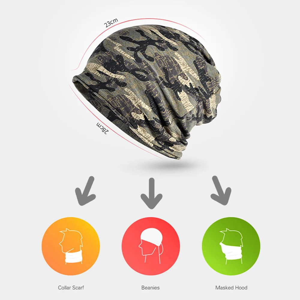 [AETRENDS] Multifunction 2 in 1 Scarf Slouchy Knitted Hip Hop Beanies Men or Women Hats Z-5083 | Аксессуары для одежды