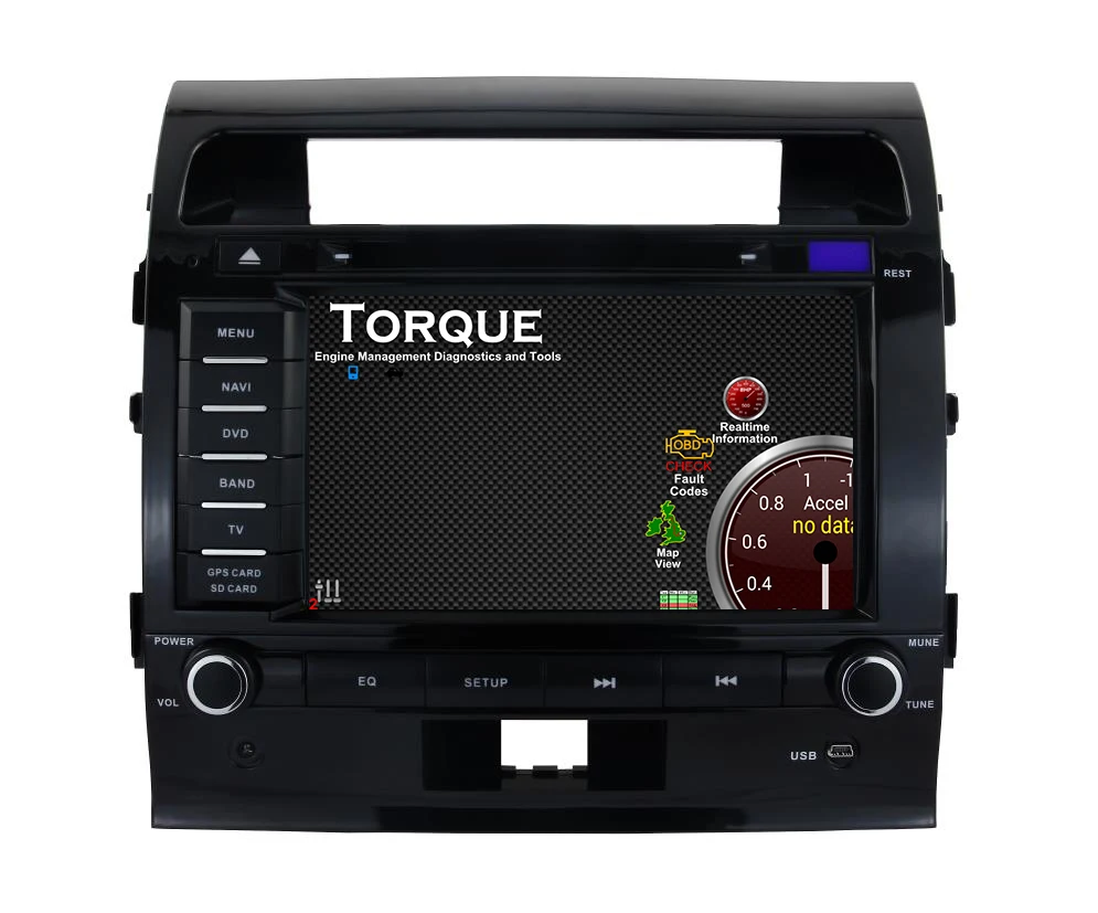 8 дюймовый HD 1024X600 четырехъядерный Android 5.1.1 автомобильный DVD для Toyota Land Cruiser 200 2008 2012