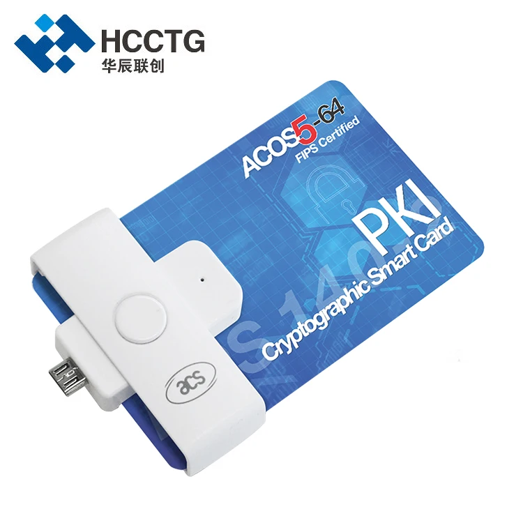 

Micro-USB ISO 7816 Class A/B/ C ACR39U-ND PocketMate Smart Card Reader