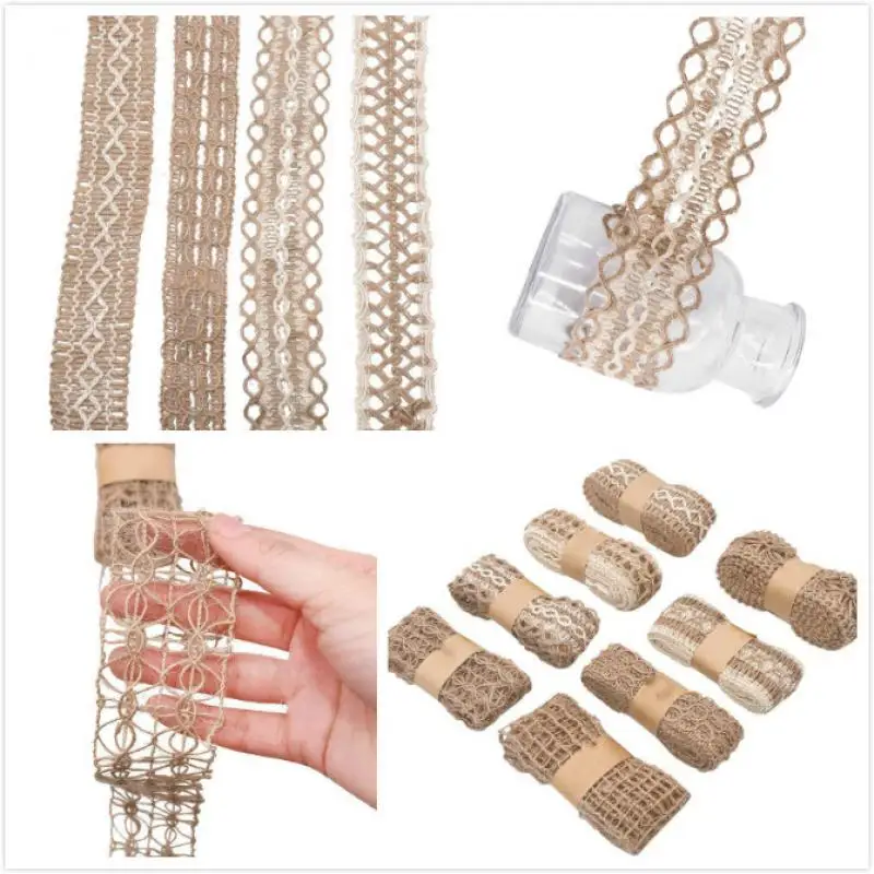 2 м лента из натуральной джутовой мешковины Diy подарок гарантия винтажная конопли