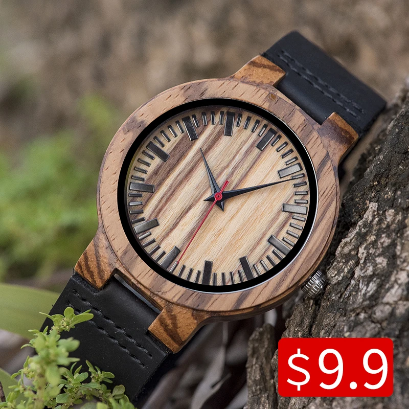 Часы Relogio Masculino WOODme акция деревянные часы подарок на день рождения для него