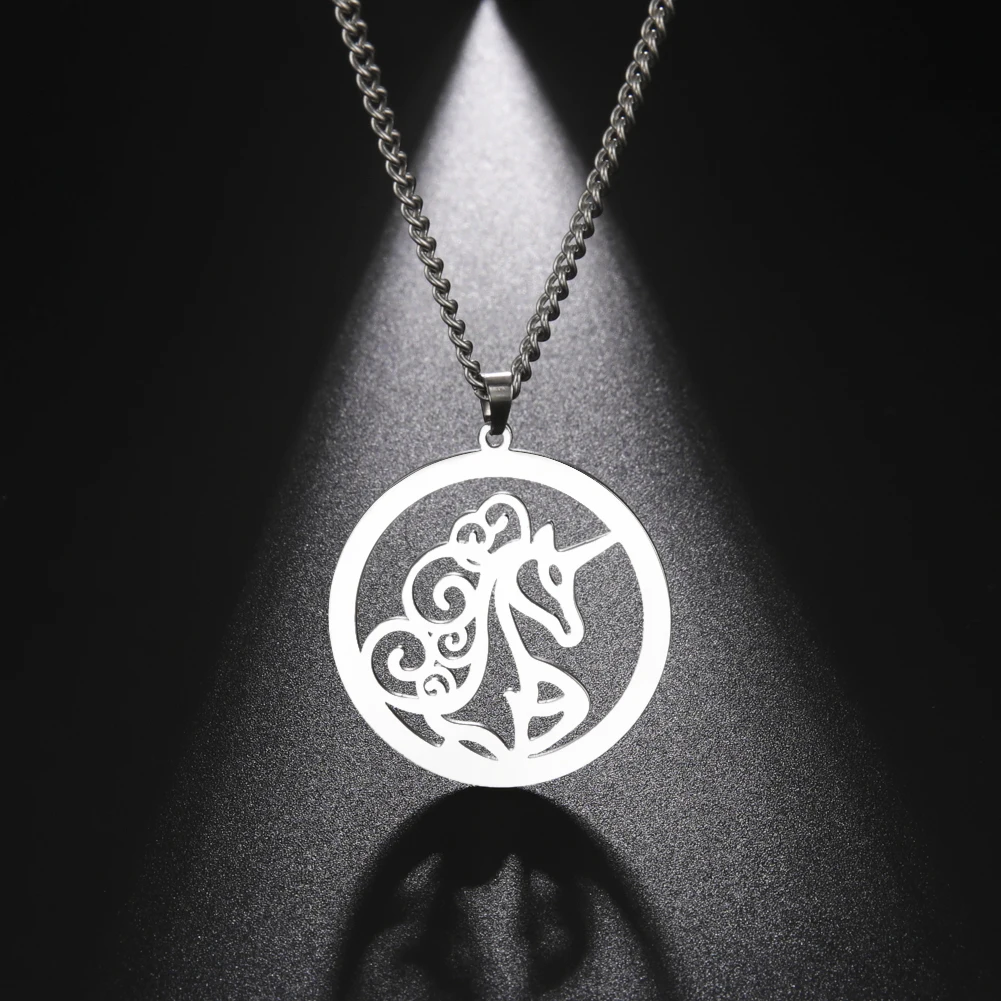 My Shape Романтическое ожерелье в виде единорога для мужчин и женщин Крутое из