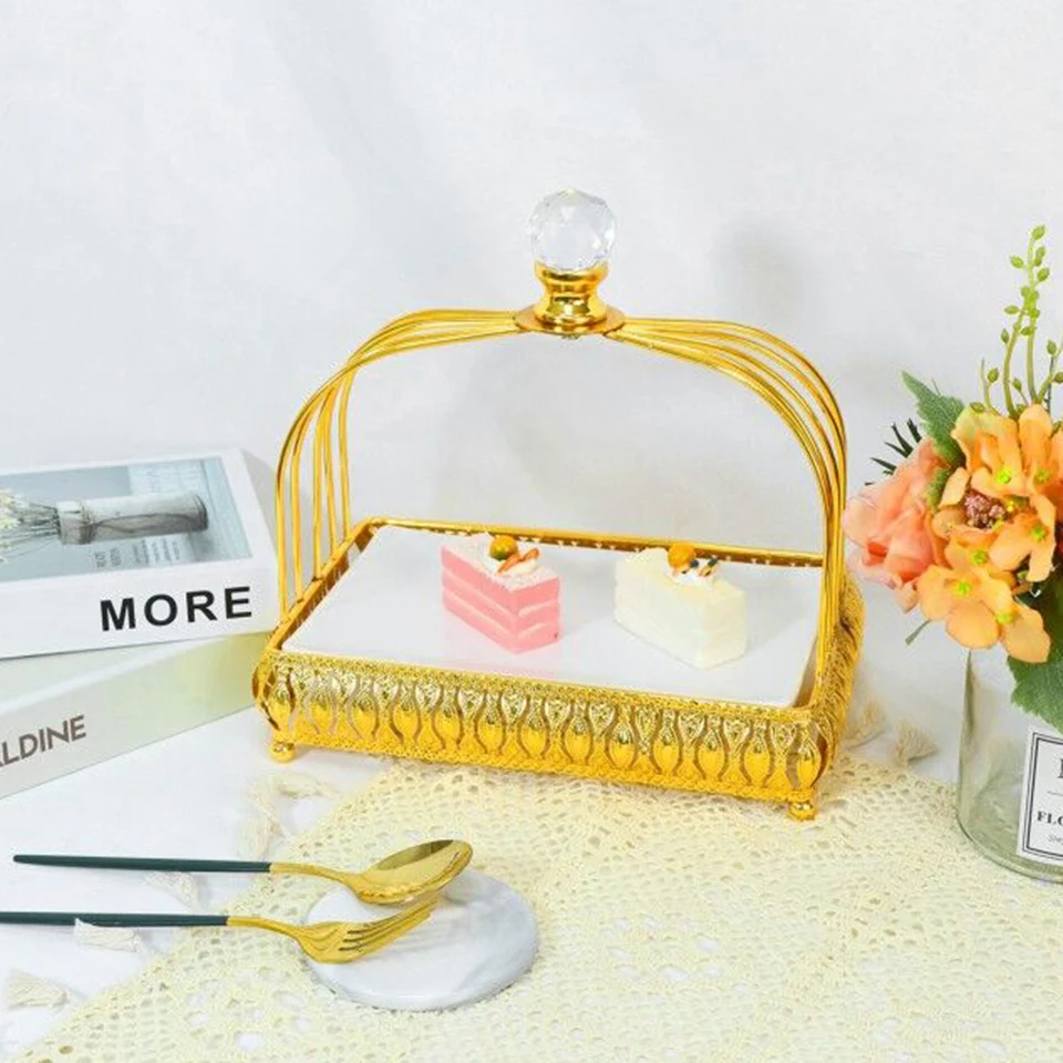 Transhome квадратная клетка Европейская подставка для тортов десертов поднос торта