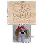 Новые деревянные штампы с изображением собаки для скрапбукингаразных размеровоформления