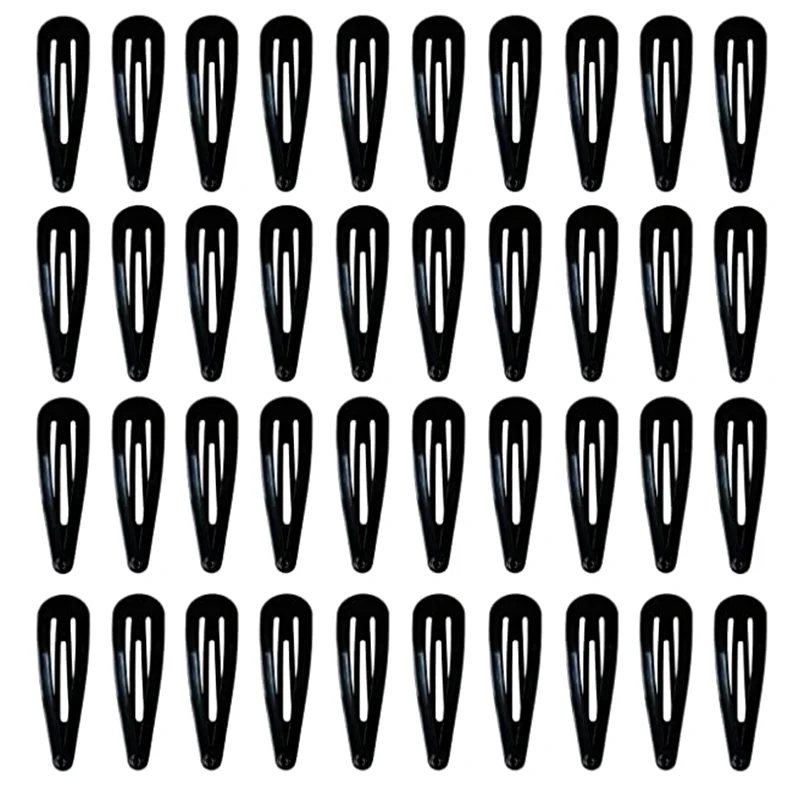 

40 шт заколки для волос 2 дюймов заколки для девочек; С рисунком Карамельный цвет черный заколки для волос аксессуары для волос