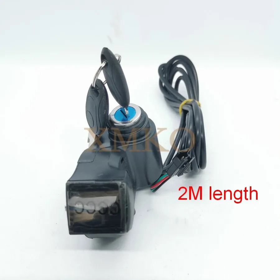 LCD Display Panel Voltage Waterproof Wire With Power Switch Key For Electric Scooter Bike E-Bike Tricycle Vehicle Universal Part | Спорт и