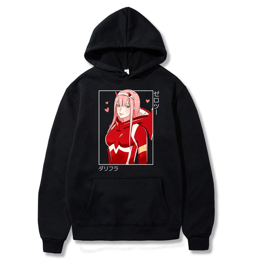 

Аниме принтом толстовки с капюшоном Мужские Darling в Franxx Толстовка для мужчин ноль два Японская уличная одежда, мужская одежда, рубашки из хло...