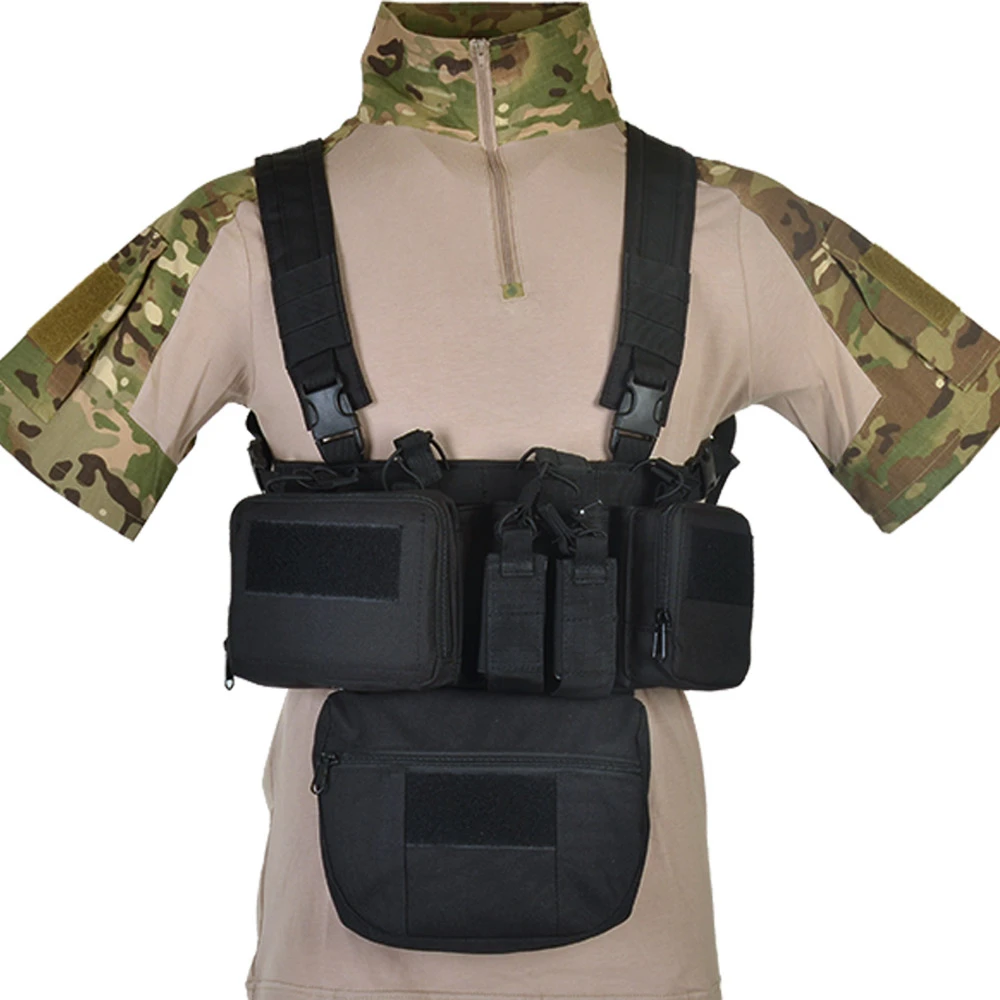 

CS Match Wargame TCM Chest Rig Airsoft Tactical Vest Military Pack Magazine Pouch Holster Molle System Waist Men Nylon