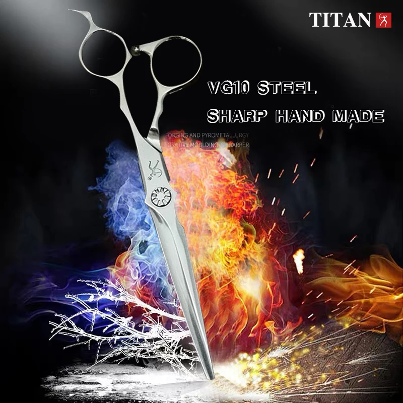 Профессиональные Парикмахерские ножницы Titan VG10 стальные для стрижки и филировки