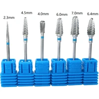 6kinds carbide nail drill bits tungsten carbide bits rotary burr manicures drill accessories nail electric beauty toolsnew