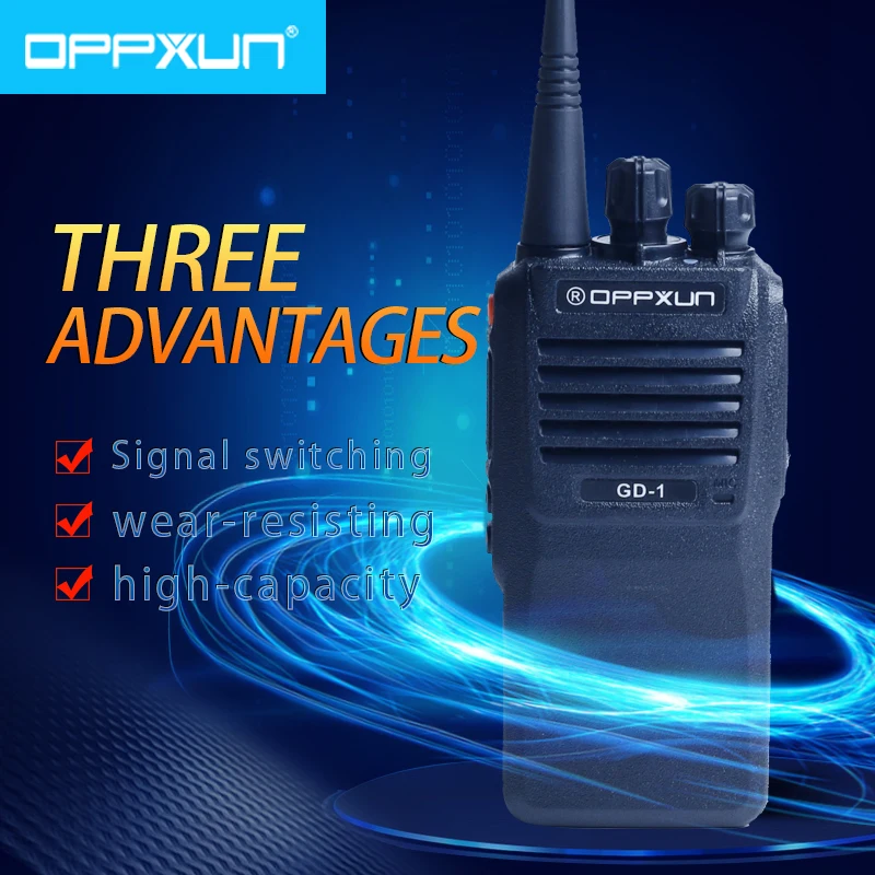 

OPPXUN GD-1 Waterproof Walkie Talkie IP67 Portable Ham Radio Station 8W 5000mAh UHF Two Way Car Cb Radio Long Range Telefon New