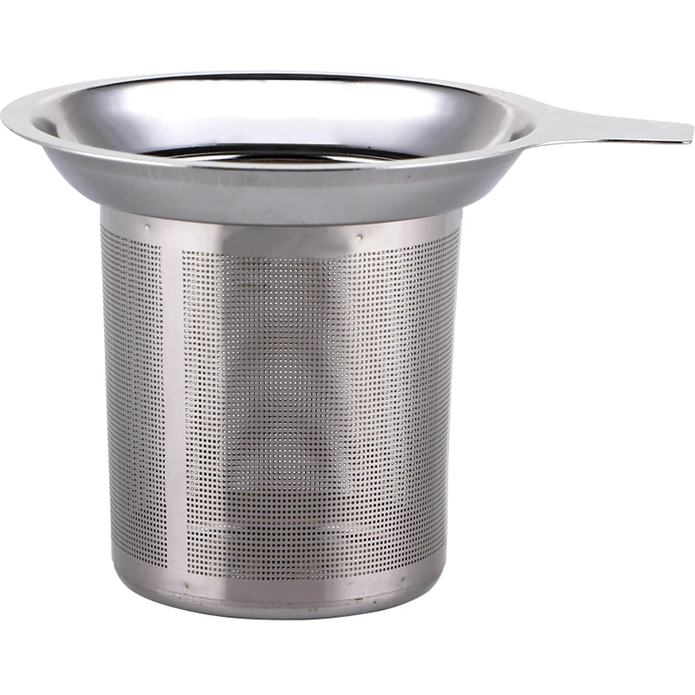 

Tea Strainer Horn Mouth Kitchen Accessories Leaf Stainless Steel Filter Reusable Infuser Specular Light Mesh Basket