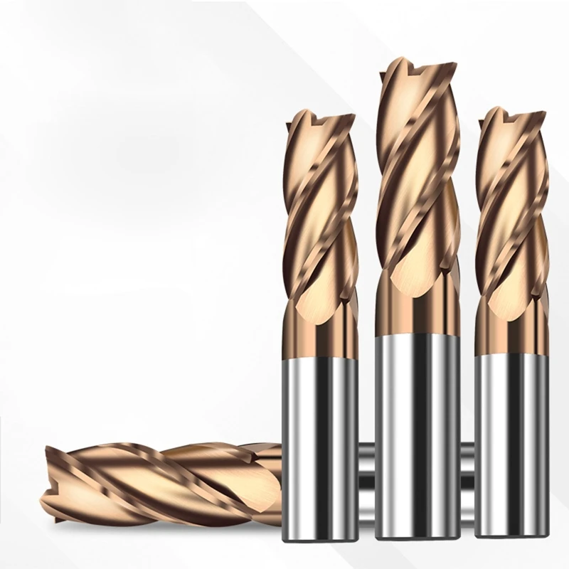 

Straight Shank 4 Flute End Mill Cutter Tungsten Steel Drill Bit Cutting Tool R9JC