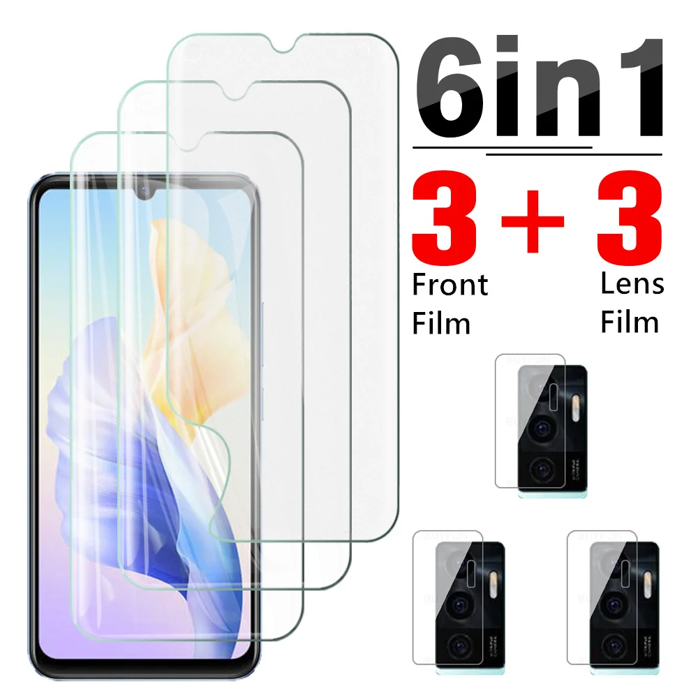 

6in1 Full Cover Hydrogel Film For Vivo V23e Screen Protector For Vivo V21 4G 5G V21e V20 Pro V20 Se Camera Lens Protective Film