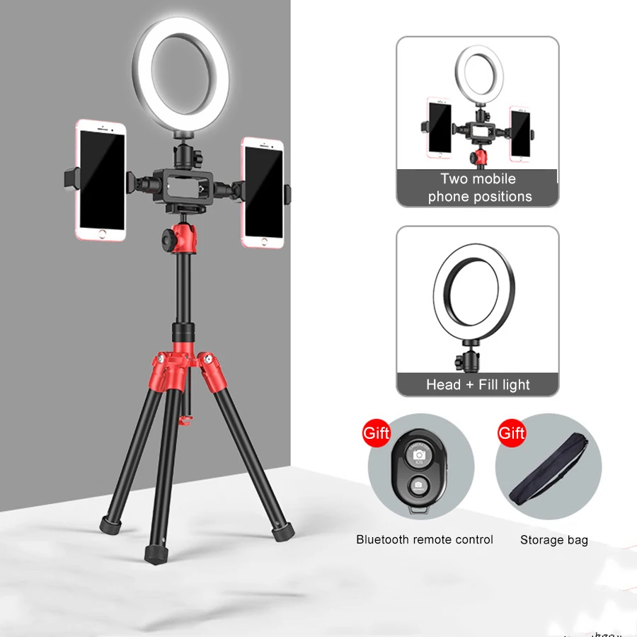 MAMEN селфи палка светодиодный кольцевой светильник беспроводной Bluetooth штатив