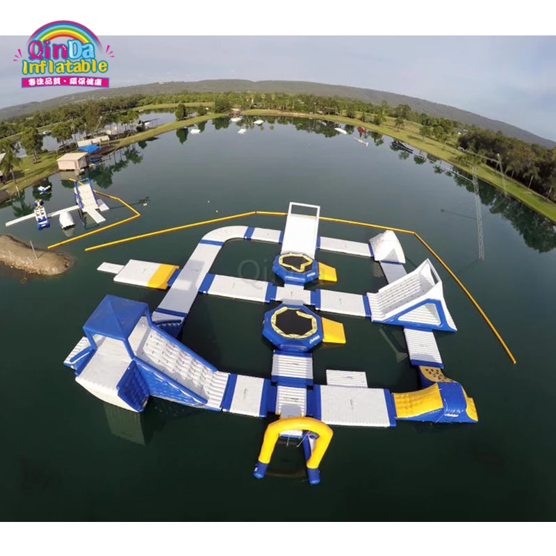 

Cheap commercial Inflatable aqua waterpark/ lake sea water park/ small kids Inflatable water floating park for sale