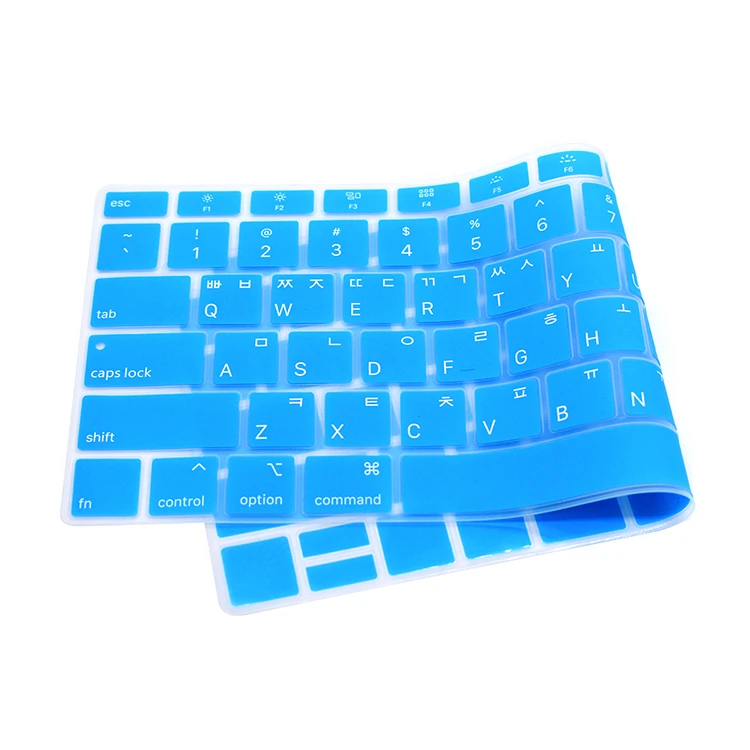 Silicone Laptop Korean Keyboard Cover Skin for MacBook Newest Air 13" Release A1932 with Retina Display