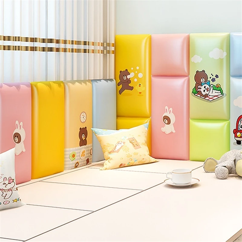 Те изголовье подушки Coussin Polipiel спальня детей 3D стикер стены Cabeceira Tete освещенная