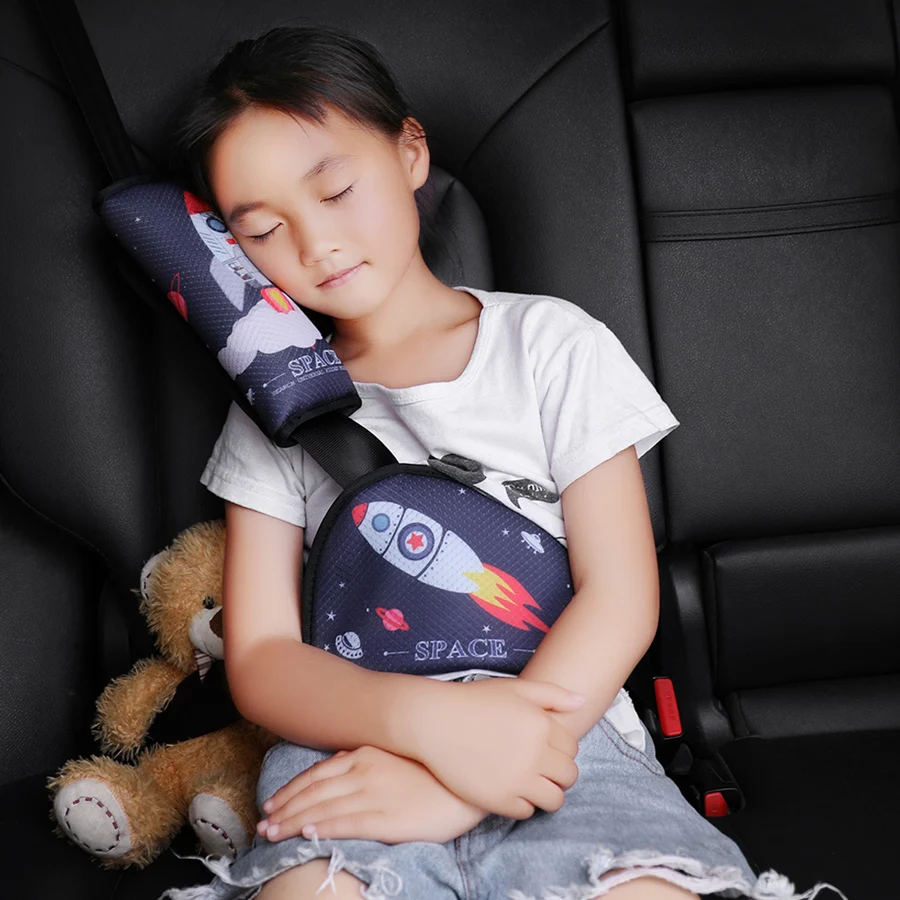 Треугольники ребенка ремни безопасности для детей плеча Защитная крышка на