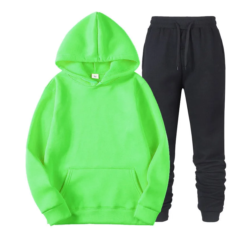 

Men and women hoodie suits with sweatpants fall/winter warm sportswear