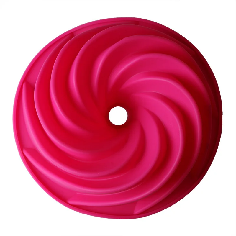 HKML 24 9*9 см Silikon Spirale собрать Выпекание Пан шифон саварен Kuchen форма мусс десерт