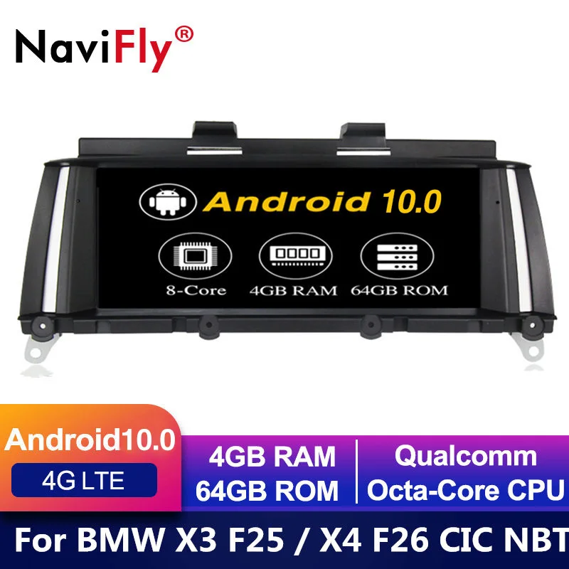 4G LTE Android 10 0 автомобильный DVD для BMW X3 F25 X4 F26 CIC/NBT плеер Радио Аудио Видео Стерео