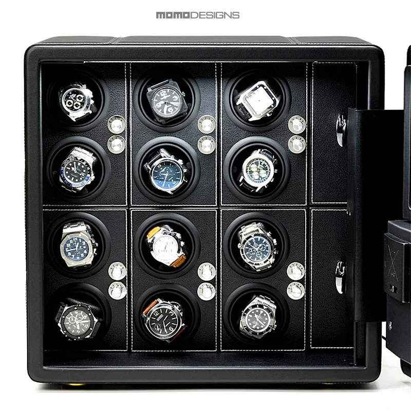 

Заводчик часов Интеллектуальный сейф ящик автоматические часы Сталь Сейф 6/9/12 Часы & Шкаф Для Хранения Драгоценностей