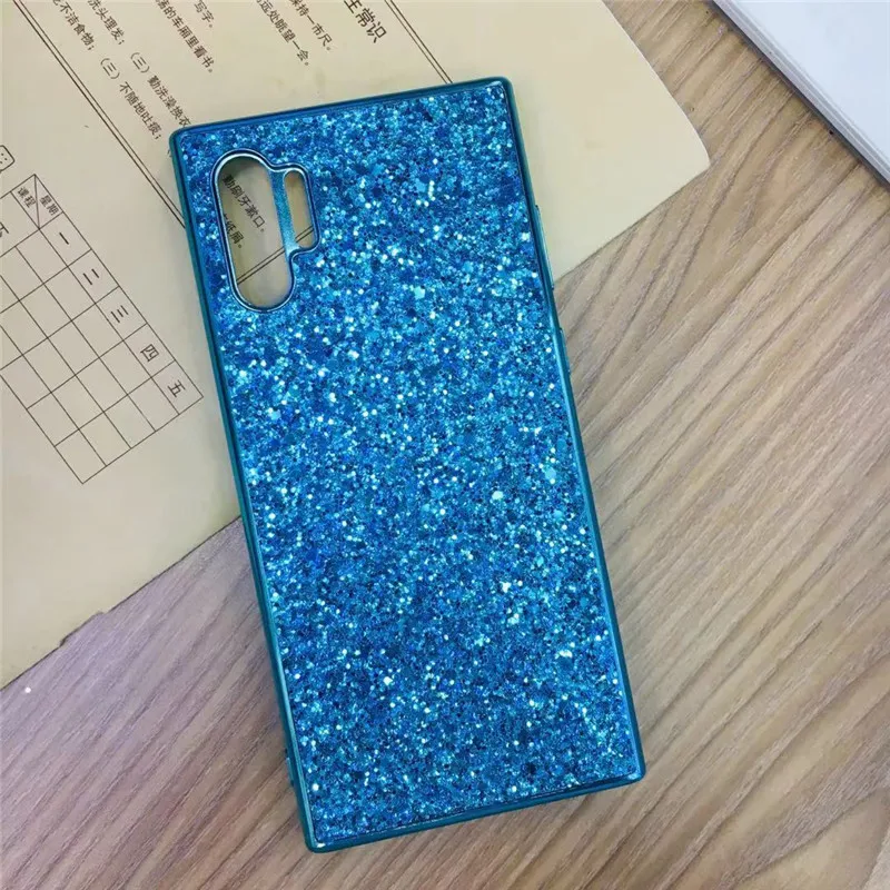 BLUE DCHZIUAN роскошный блестящий чехол для телефона samsung Galaxy Note 8 Note 9 Note10 S10 Plus чехол для samsung S8 S9 Plus Capa - Цвет: BLUE