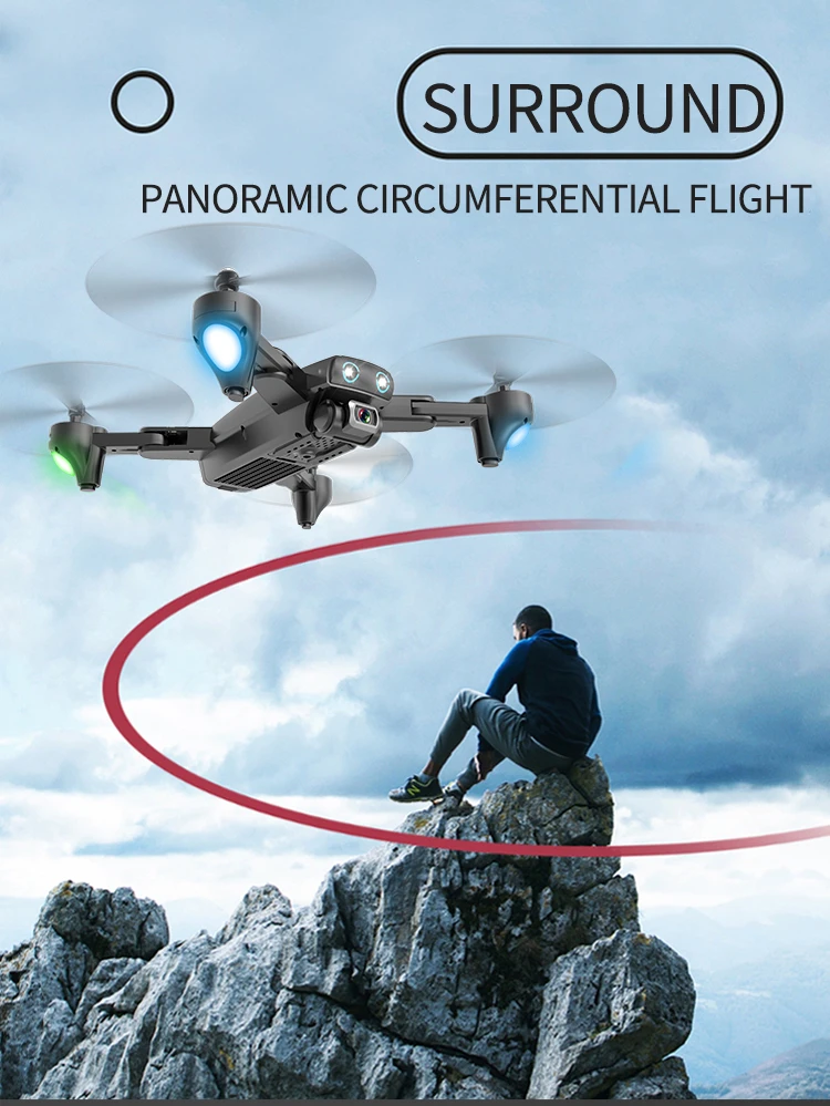 S167 RC Дрон с GPS 4K Квадрокоптер с 4 K/1080 P 5G WiFi FPV HD широкоугольная камера складной Квадрокоптер Дрон VS E58 SG906 F11 XS812