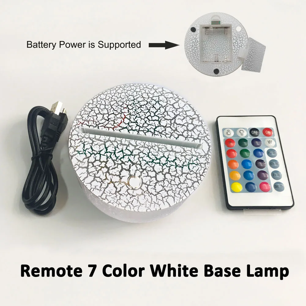 Маленькая Симба Король Лев мультфильм 3D СВЕТОДИОДНЫЙ Ночник светильник RGB 7