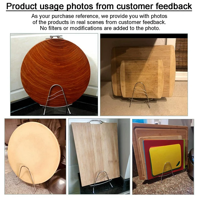 

Board Stand Holder Storage, Pot Lid Stand Holder Rack for Kitchen Countertop Cabinet, Kitchen Organizer 2PCS