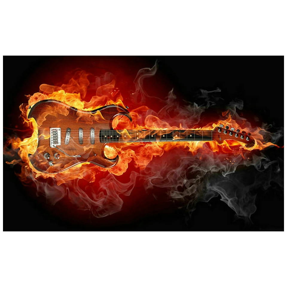 

Алмазная гитара 5D «сделай сам» с животными Agni, новинка, Полный Круглый/квадратный, красочный крест AB, декоративный подарок